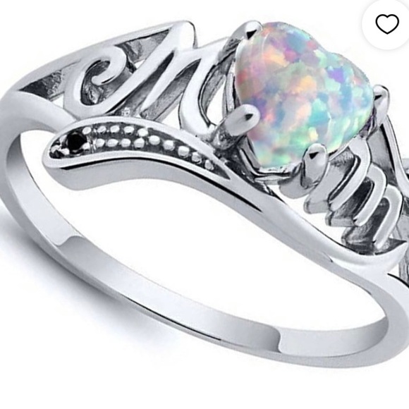 SOLD🧿🧿🧿🧿🧿🧿🧿SILVER FIRE 🔥 OPAL MOM 💍 RING 925 SZ.9🆕🏷️ - Picture 6 of 16